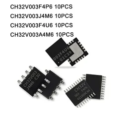 10PCS/lot CH32V003A4M6 CH32V003F4P6 TSSOP20 CH32V003J4M6 SOP8 CH32V003F4U6 industrial grade 32-bit general-purpose RISC-V MCU