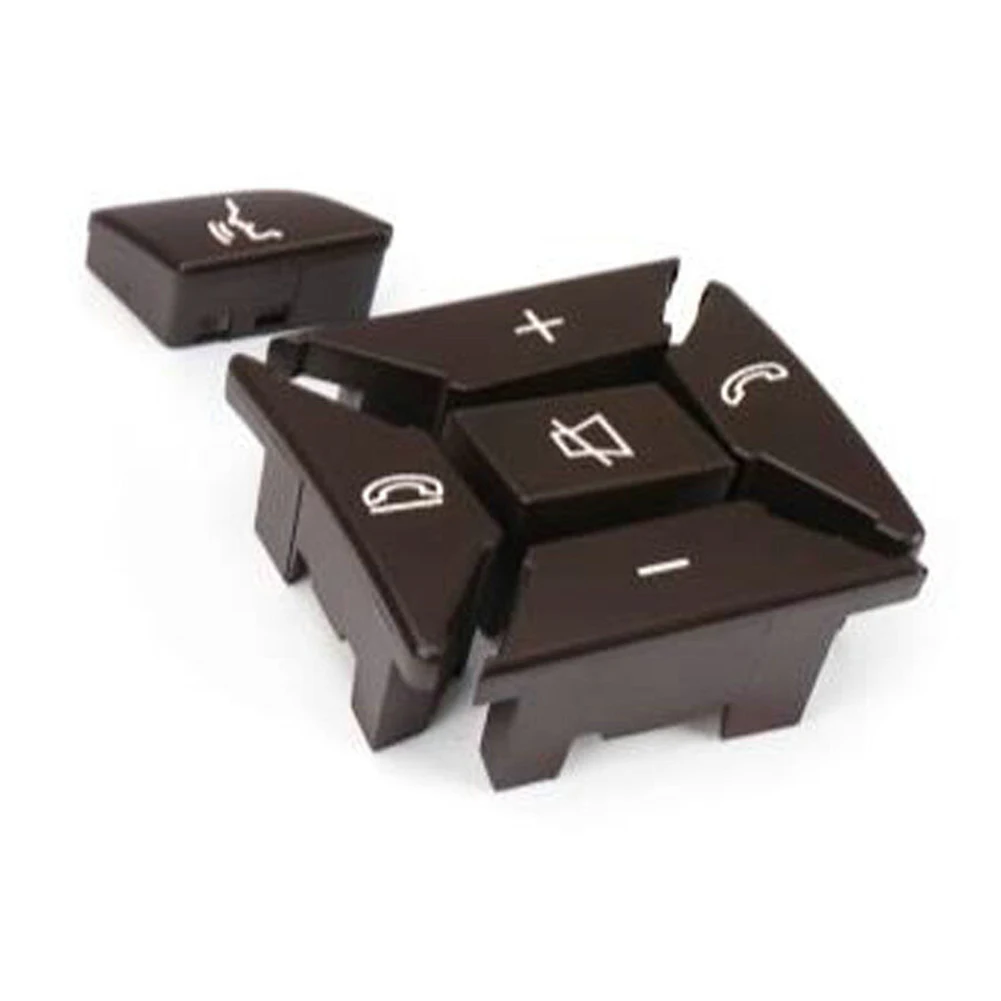 Ersetzen Sie abgenutzte Tasten durch braune Lenkradschalterknöpfe für Mercedes W204 W212 C200 E260 E320 GLK260