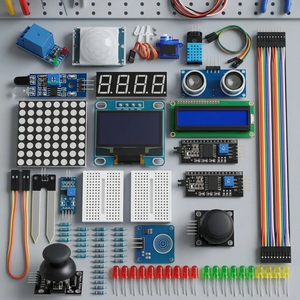 Education Kit for Beginners Supporting For mega2560 Development with 1602 LCD Module and 0.96 Inch For oled Display