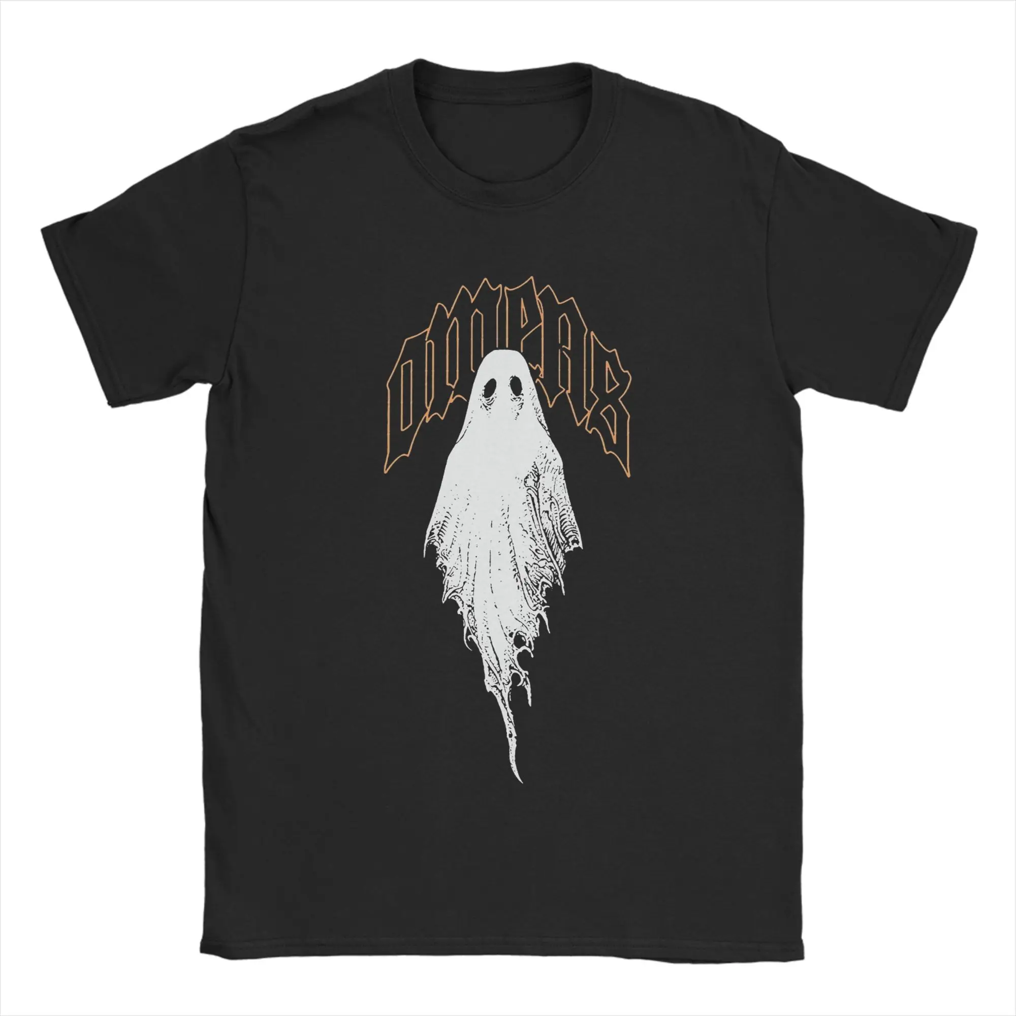 Men Bad Omens Ghost T Shirt  Pure Cotton Clothing Funny Short Sleeve Round Collar Tee Shirt Plus Size T-Shirts