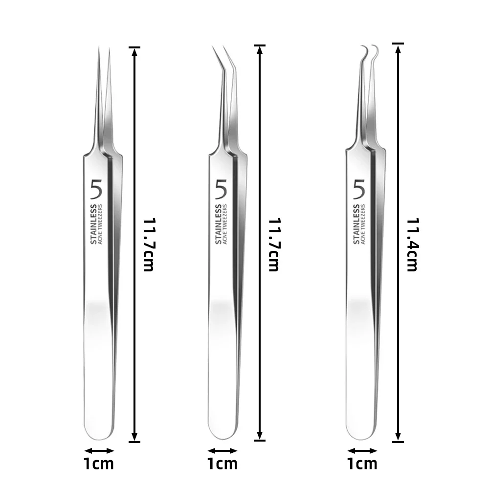 Higt Quality Acne Blackhead Removal Kit Nose Face Pore Cleansing Acne Needle for Ingrown Hair Comedones Extractor Skin Care Tool