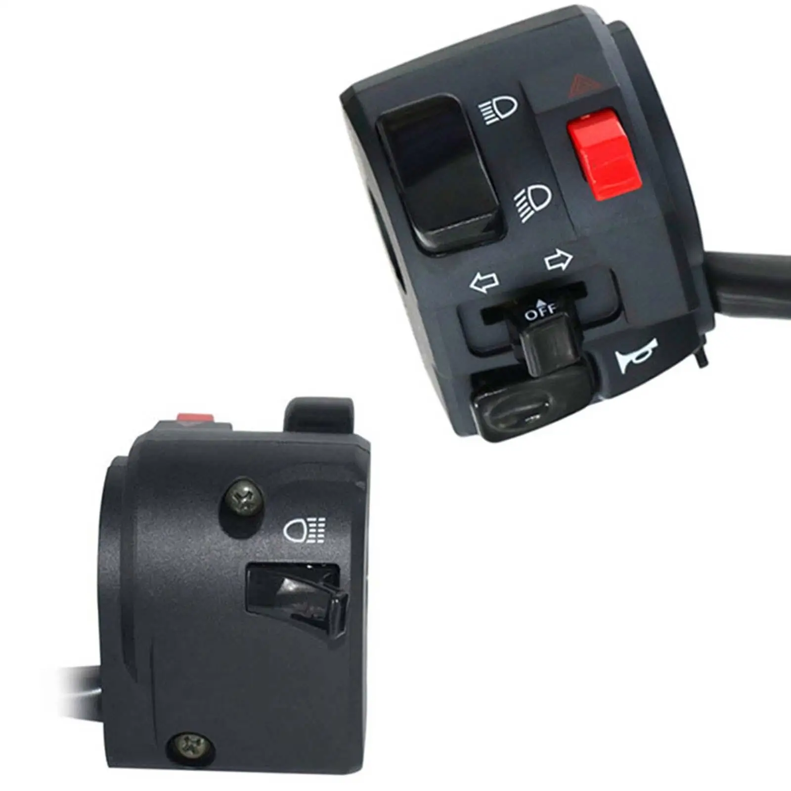 Sakelar Kontrol Stang Sepeda Motor Putaran Universal Praktis/8 Inci 22Mm