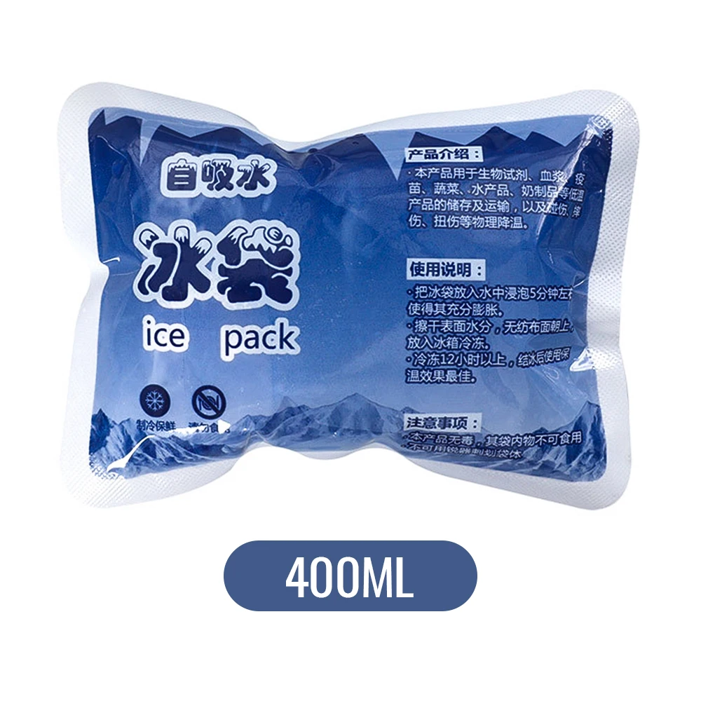 5Pcs Reusable Ice Bag Water Injection Icing Cooler Bag Pain Cold Compress Drinks Refrigerate Food Keep Fresh Gel Dry Ice Pack