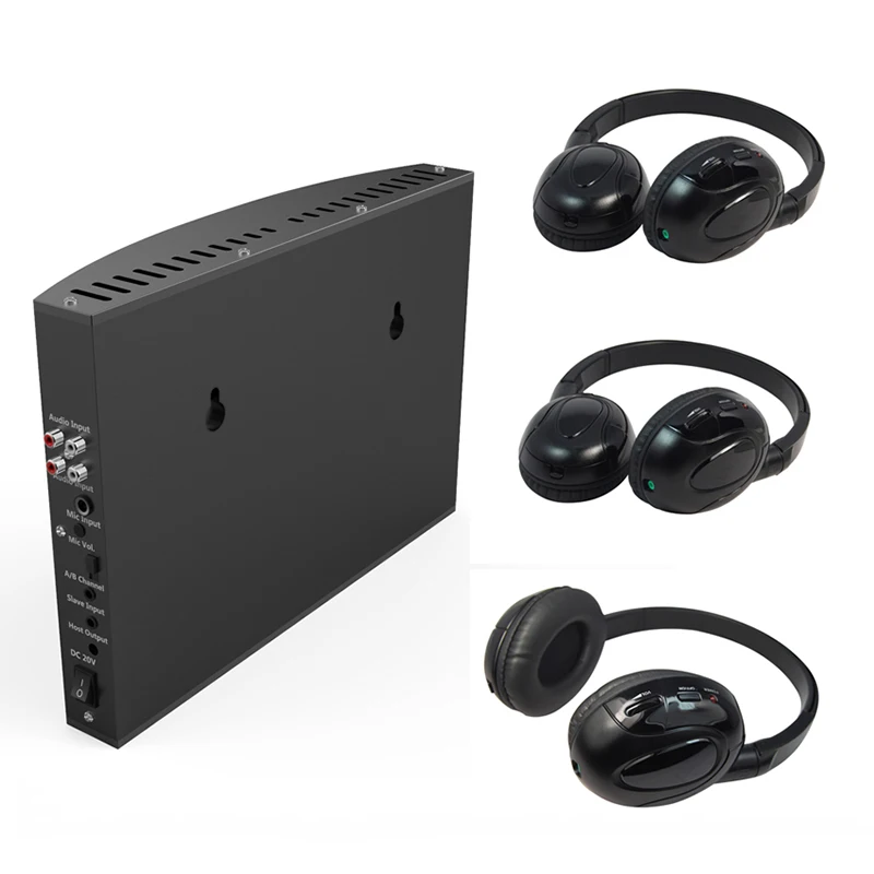 IR 30 Meters Wireless Headphones System For IELTs TOEFL Test, Stereo Sound