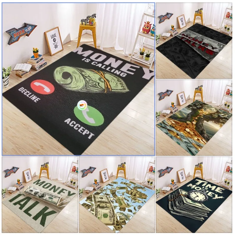 

Money Shake Tree Pattern Carpet Home Decoration Floor Mat Corridor Door Mat Bathroom Kitchen Non Slip Foot Mat Bedroom Carpet