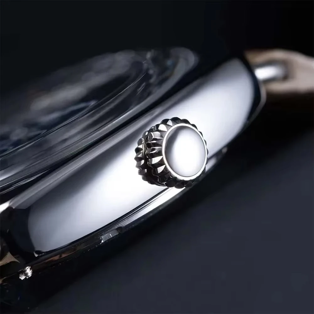 Hruodland 2025 New Retro Men Automatic Mechanical Watches Movement ST1701 Stainless steel leather 10Bar Waterproof reloj hombre