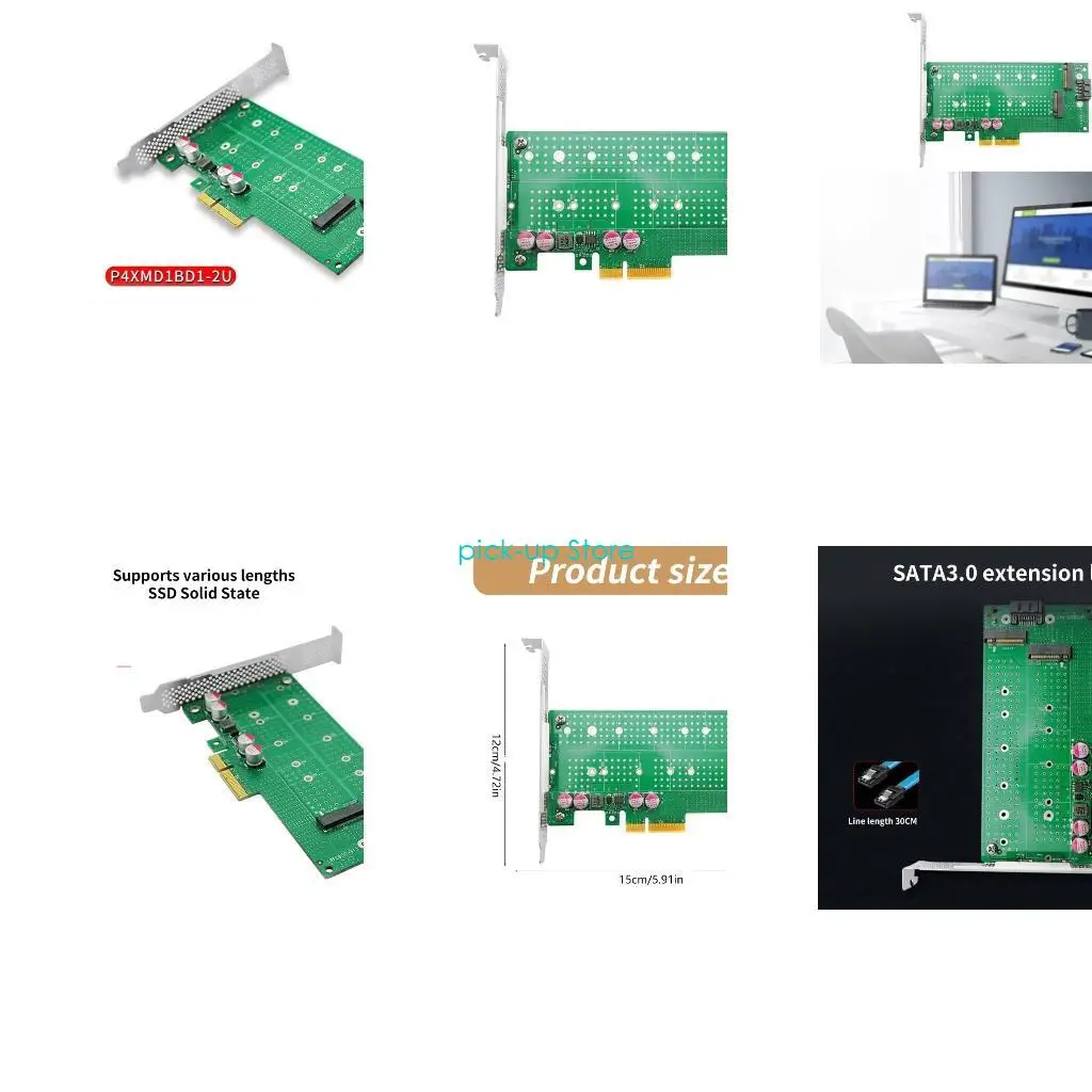 

Q5WA Desktop Обновления PCIE4.0x4 до NVME+NGFF Двойной адаптер Adapter Adapter Adapter