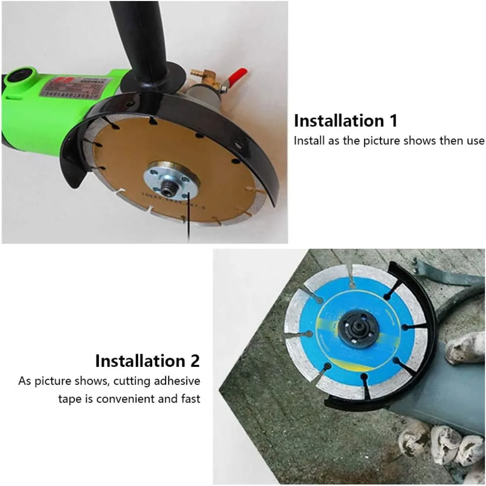 2 Pair Premium Steel Angle Grinder Flange Threaded Design Threadless Design Grinder Flange Set Plated Surface Metal Lock Nut
