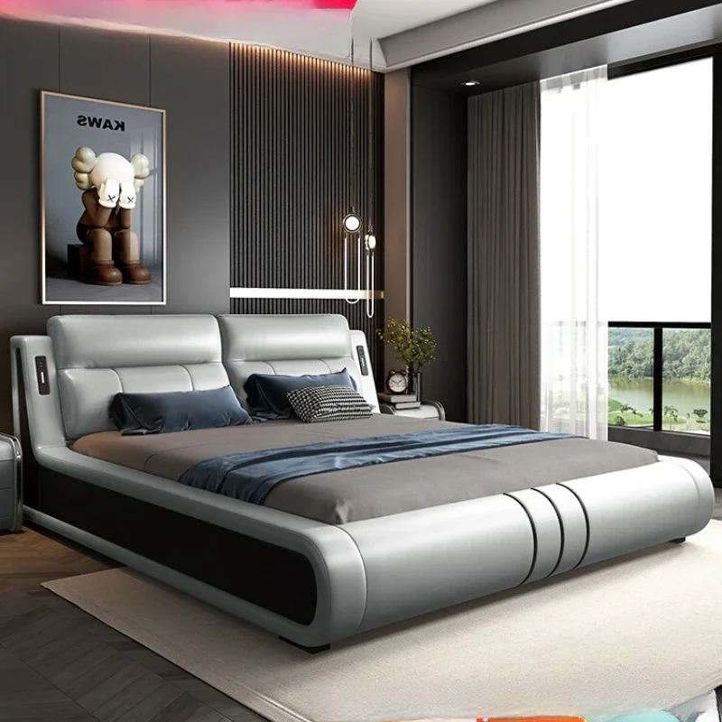 

Luxury Headboard Queen Bed Frame Master Nordic Hotel King Size Double Bed Frame Pretty Modern Cama De Casal Bedroom Furniture