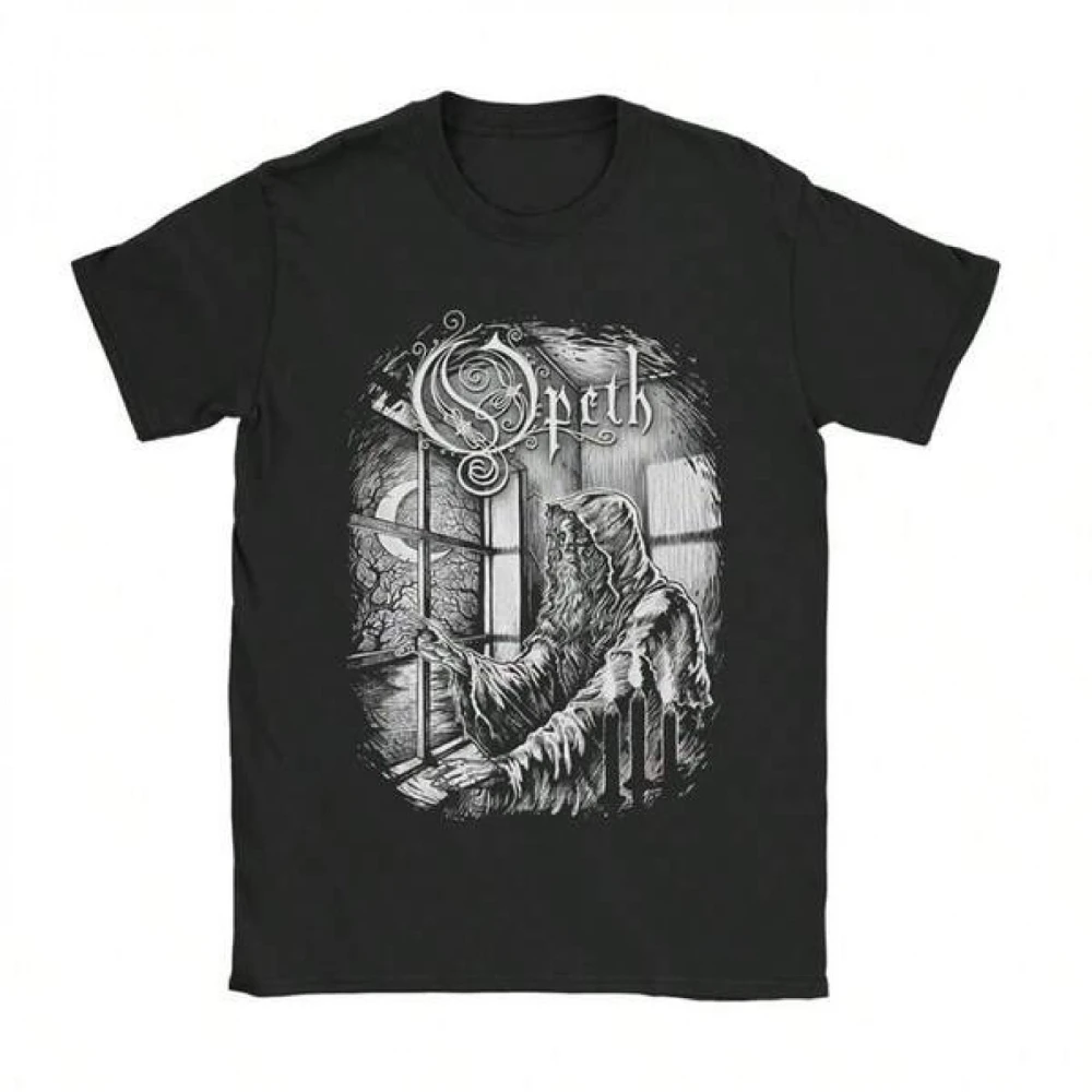 Men's Women's Opeth Band Logo T-Shirt 100% Cotton Loose Fit Casual Streetwear Tee Men's T-shirts for Summer