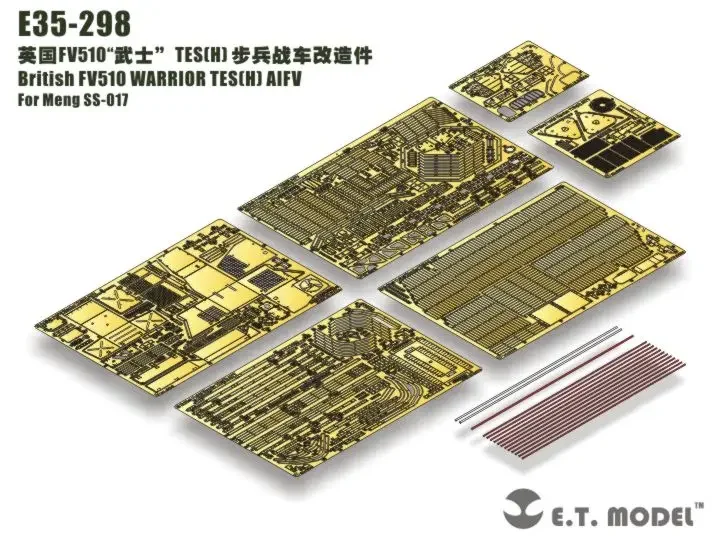 ET Model 1/35 E35-298 British FV510 WARRIOR TES(H) AIFV Detail Up Part (No Tank)