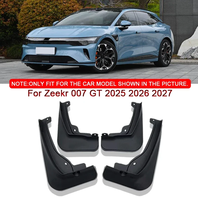 

For Zeekr 007 GT 2025 2026 2027 Car Styling ABS Car Mud Flaps Splash Guard Mudguards MudFlaps Front Rear Fender Auto Accessories