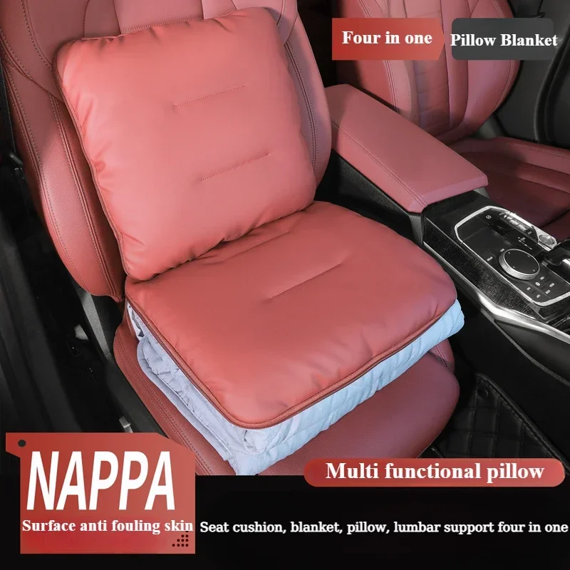 High End Thick Car Blanket, Cushion, Two in One Multifunctional Sleeping and Folding Cushion, Air Conditioning Car Seat Cushion