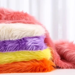 New Big Fur Carpet Fabric Home Furnishings DIY Animal Clothing Comfortable Soft Long Fur Fur Fabric