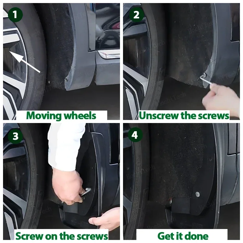 اللوحات الطينية المصبوبة للسيارة ، واقيات الطين الأمامية والخلفية ، واقيات الرش ، وتصفيف لشيري ، Exed VX ، 75 ، 49 x