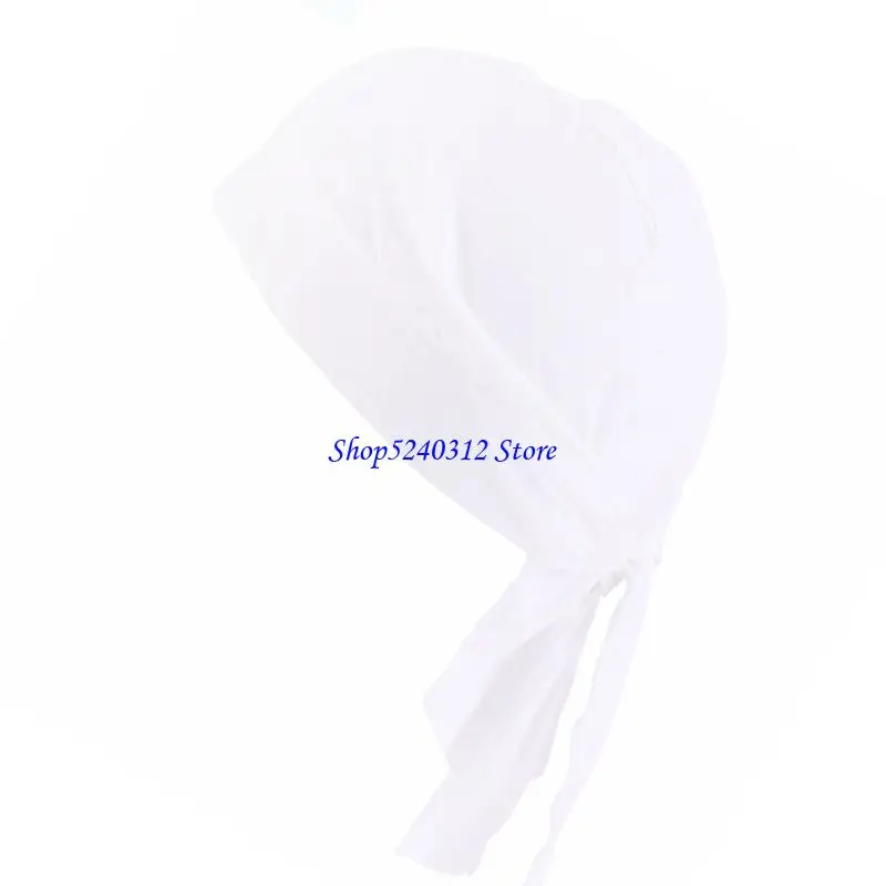 634C 多目的シェフ帽子調節可能なバンダナデザイン帽子キッチン調理帽子ヘッドギアレストランベーカリーキッチン供給