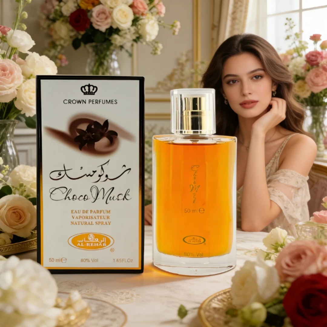 

Charming Choice Al Rehab Choco Musk Women Eau De Parfum Spray Arabian Dubai Perfume Cologne Luxury Crown Perfumes