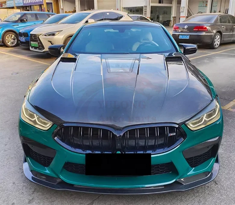 For M8 G14 G15 8 Series 840i carbon fiber transparent style engine hood