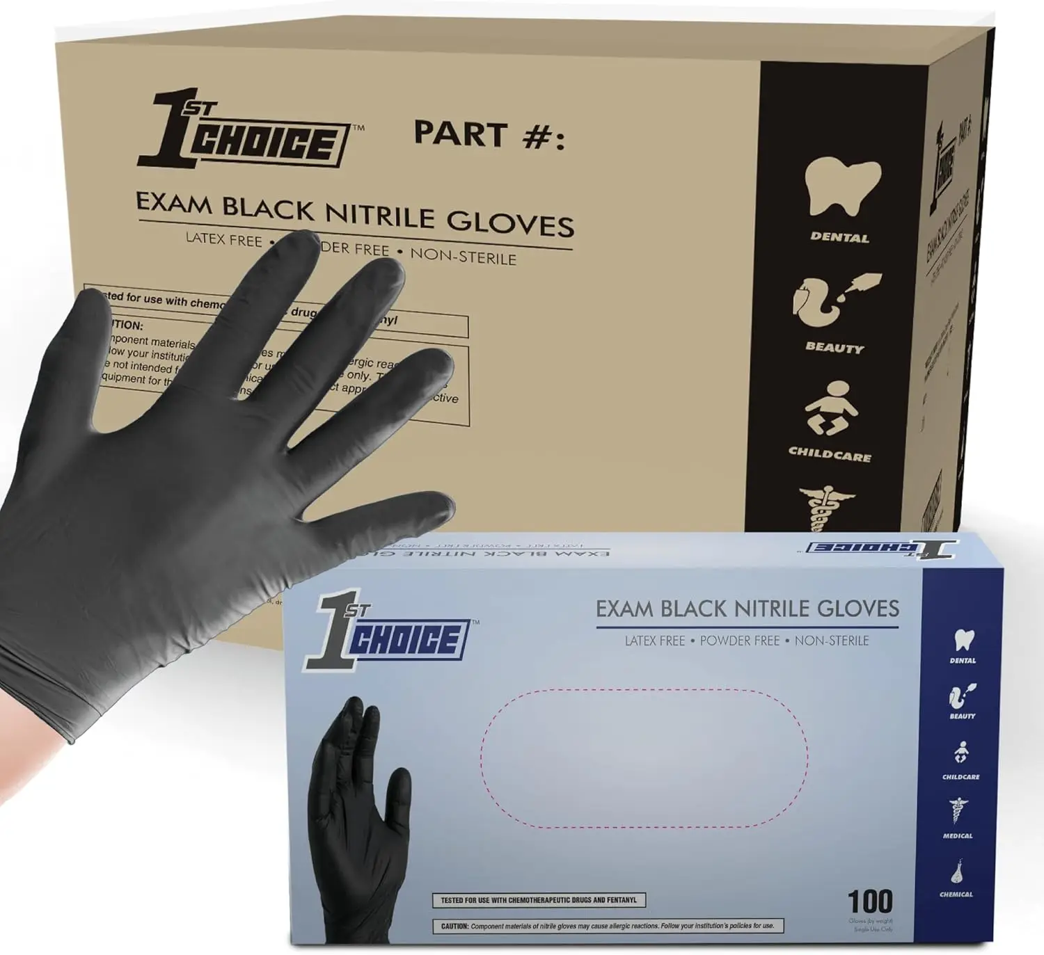 

Черные нитриловые перчатки одноразовые, без латекса, толщиной 4 мил, для приготовления пищи, медицинских работ, уборки