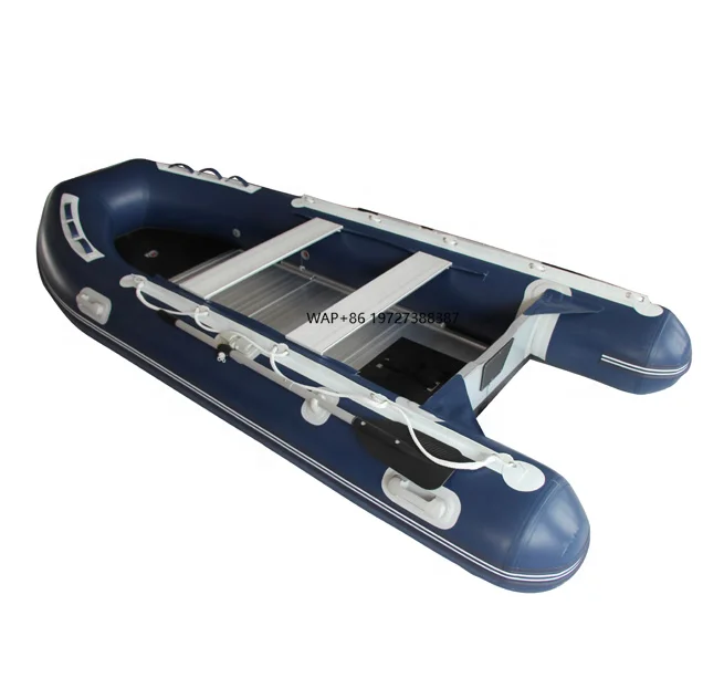 12ft 380cm 0.9mm/1.2mm PVC Inflatable Rubber Boats With Transom Wheel