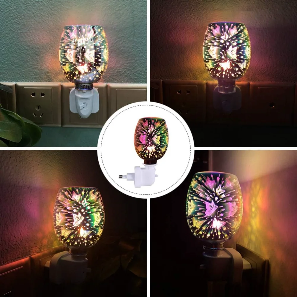 الشمع تذوب ضوء الموقد الشمع الموقد Melter للتوصيل العطر دفئا ثلاثية الأبعاد ستار شمعة دفئا دخاني الشمع سخان مصباح عطري fo