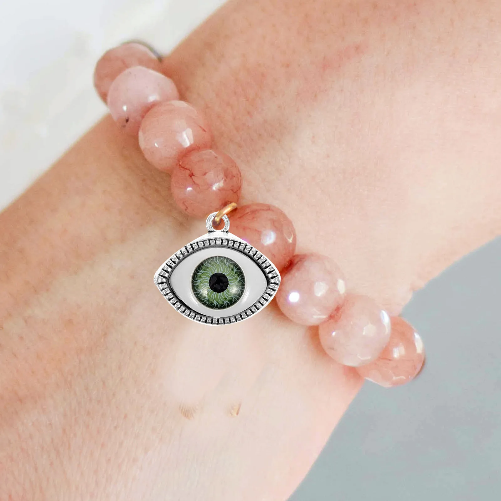 

10Pcs Evil Eye Pendants DIY Charms Jewelry Making Supplies Alloy Necklace Bracelet Earring Decorative Accessories