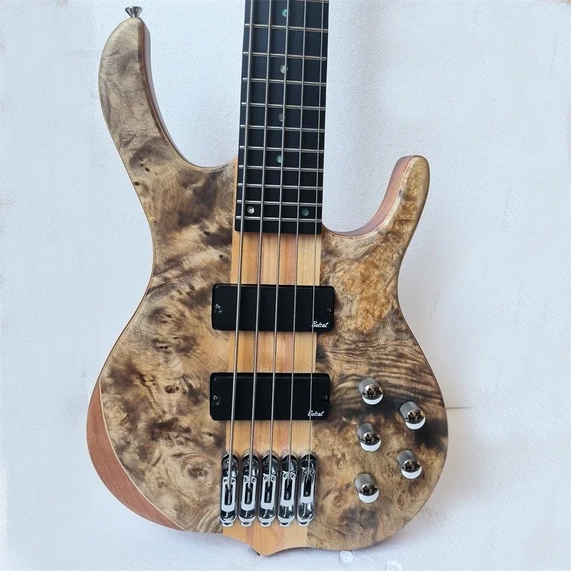 

High Quality Neck Through Body 5 String Electric Bass Guitar, Active Pickup