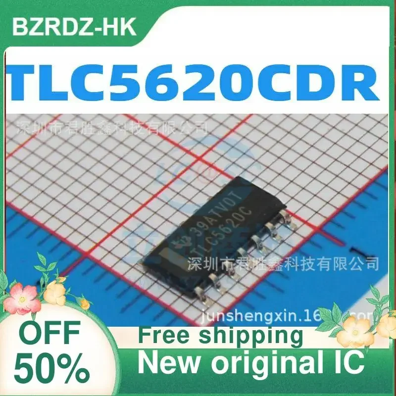 3PCS TLC5620 TLC5620C TLC5620CDR SOP14 New original IC