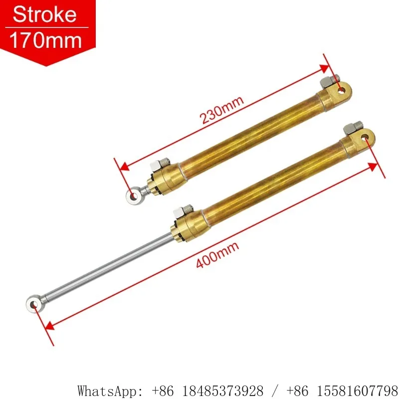 50‑170MM Multi Stroke Hydraulic Oil Cylinder Engineering Model Replacement Part FOR 1/12 1/14 RC Excavator Bulldozer Loader