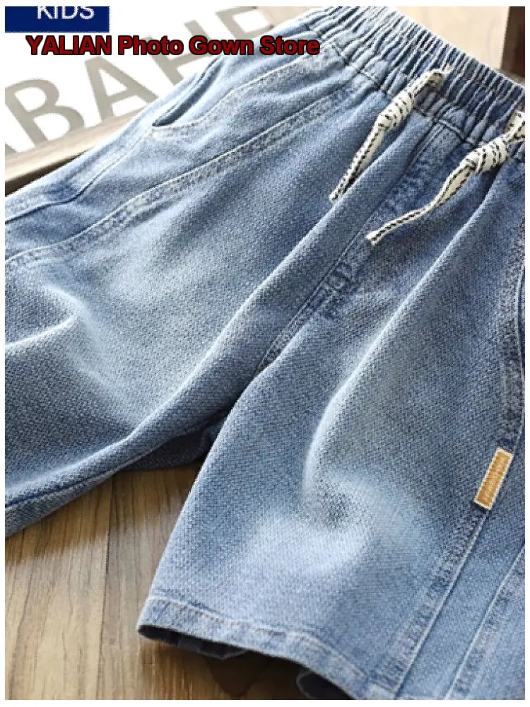 Boys Shorts Kids Summer Thin Breathable Casual Five-Quarter Length Stylish Older Kids