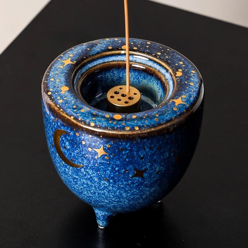 Ceramics Incense Burner Luxury High-quality Aromatherapy Stove Aroma Diffuser Incense Holder Living Room Desktop Accessories