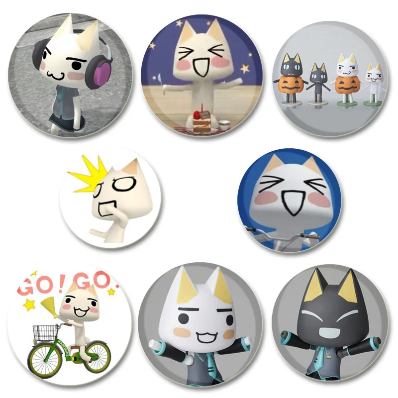 Anime Toro Inoue Pins,funny Cartoon Badge,Handmade Tinplate Brooches,Breastpin for Backpack Clothes Gifts Accessory 32/44/58mm