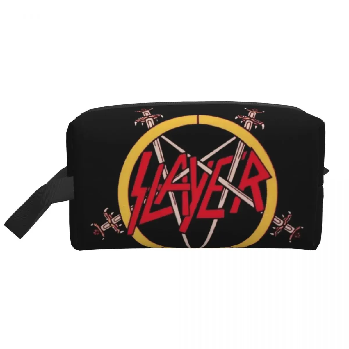 Slayers Heavy Metal Rock Band Makeup Bag Women Travel Cosmetic Organizer Fashion Storage Toiletry Bags