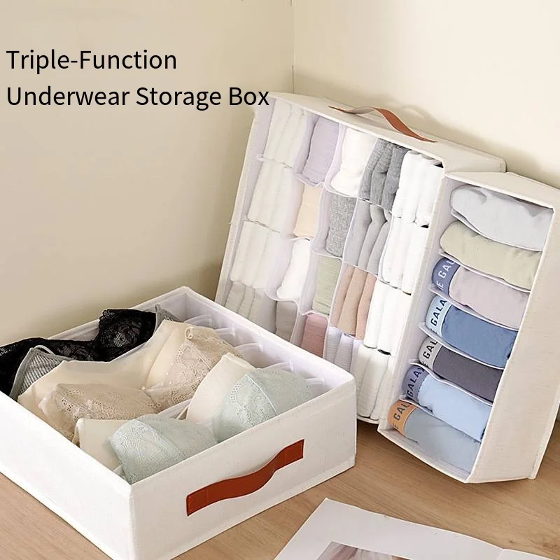 

Underwear storage box dust-proof socks bra drawer clothing storage container underwear bag household wardrobe box storage box