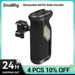 SmallRig Universal Rotatable NATO Side Handle Rotate 360° ,Camera Side Handle with Anti-Slip Silicone Camera Grip Load 15kg