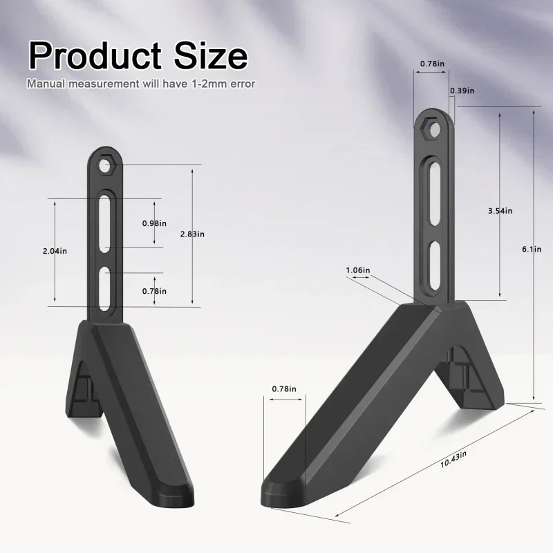 Universal tv perna mesa de mesa tv suporte base superior tcl tela led altura riser pernas suporte de televisão suporte de mesa para samsung lg