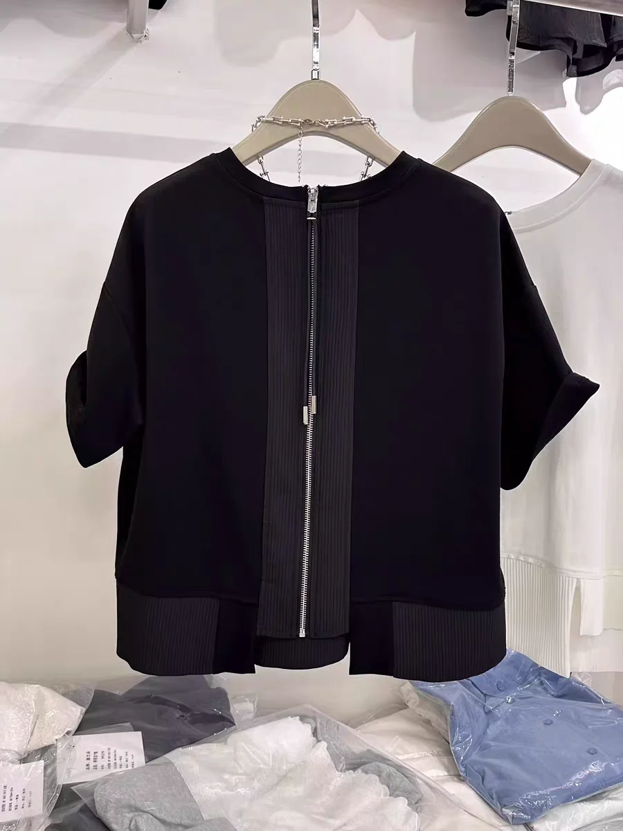

Unique Ultra Good Looking Design Loose round Ne ort Sve T irt for Women Summer New Sle Korean Version Commute Wind