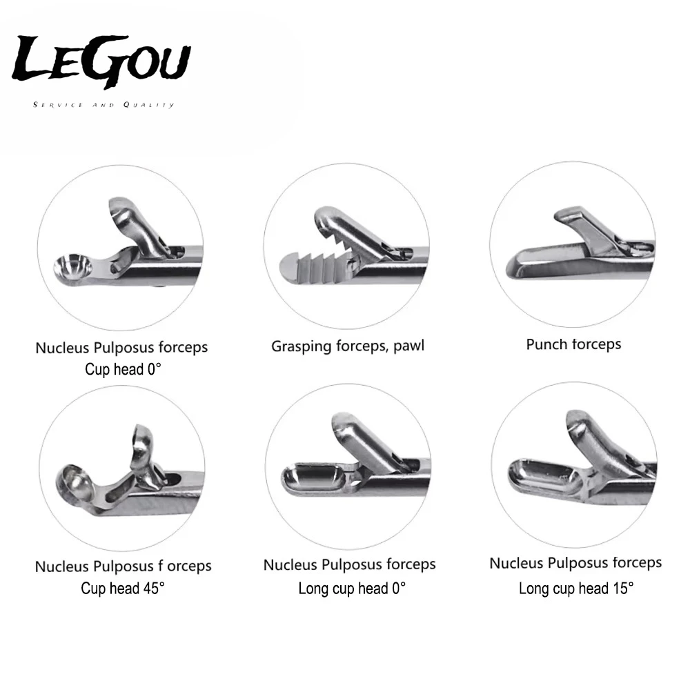 LeGou Professional 0 Degree Straight Punch Forceps 3/3.5/4.0mm Transforaminal Instruments for Spine