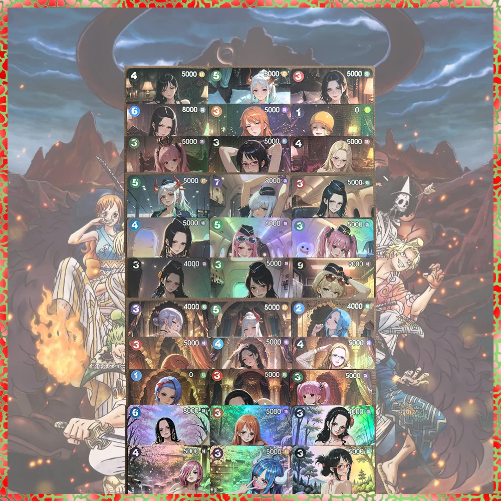 Collectibles Card DIY ACG One Piece Japanese Anime Games Toy Festivals Birthday Gifts Perona Kozuki Hiyori Yamato Vinsmoke Reiju