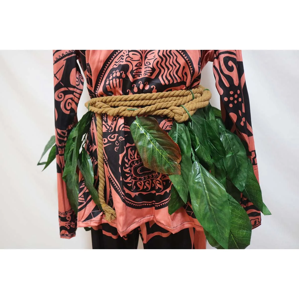 Halloween Carnival Party Cosplay Kid Adult Men Moana Maui Tattoo Suit Costume