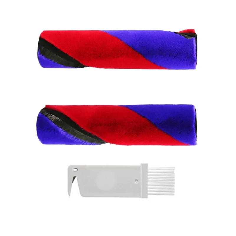 ABVI-2PCS مجموعة فرشاة رئيسية لـ DYSON SV19 OMNI-GLIDE/SV21 MICRO مكنسة كهربائية فرشاة دوارة مزدوجة فرشاة دوارة مخملية ناعمة