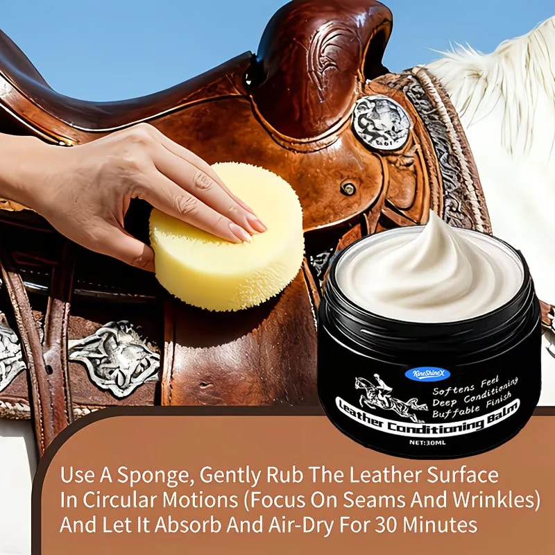 40G 30ML Leather Care Cream For Shoes Bags Sofa Car Interiors Natural Leather Conditioner & Polish Restore Shine Maintenance Oil