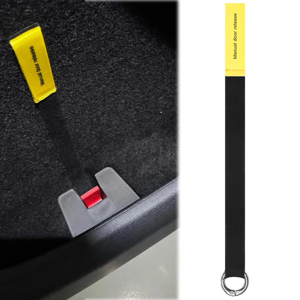 

2pcs Rear Door Emergencies Safety Pull Rope For Tesla Model3/Y Mechanical Switch Handle Emergency Puller Button Car Accessories