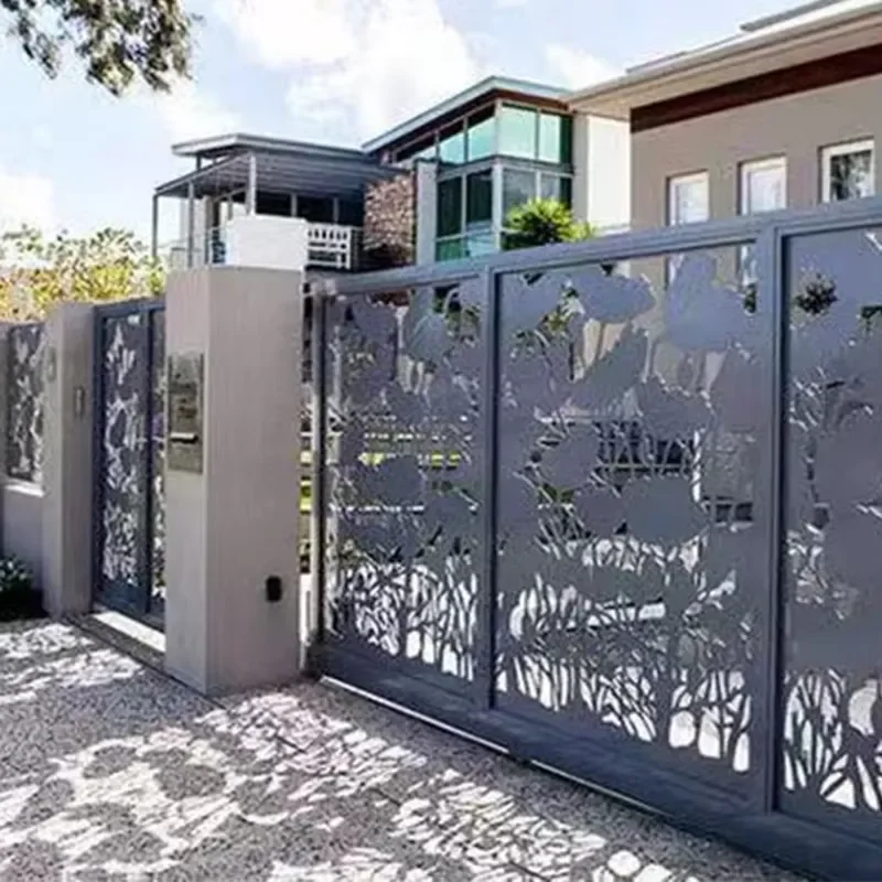 Cheap Metal Garden Screen Fencing Trellis Panels Courtyard Decorative Farm Used Garden Fences for Sale 3D Modelling Included