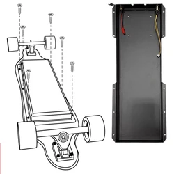 Caja de batería para patinete todoterreno, controlador de cuerpo, paquete de batería, caja de protección de batería para monopatín eléctrico, Scooter Eléctrico