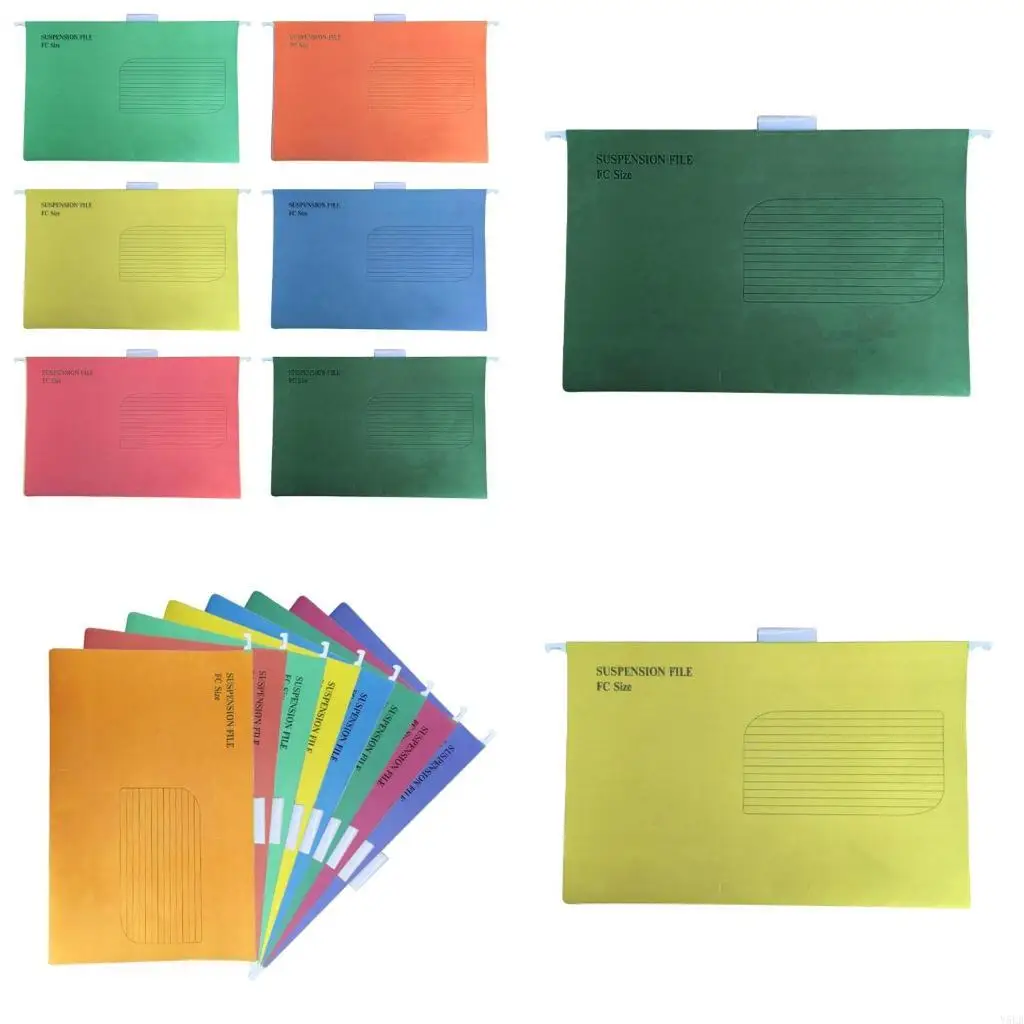 

Y5LB 25 Pcs/Set Portable Suspension File Folder Hanging File Holder Paper Frame Documents