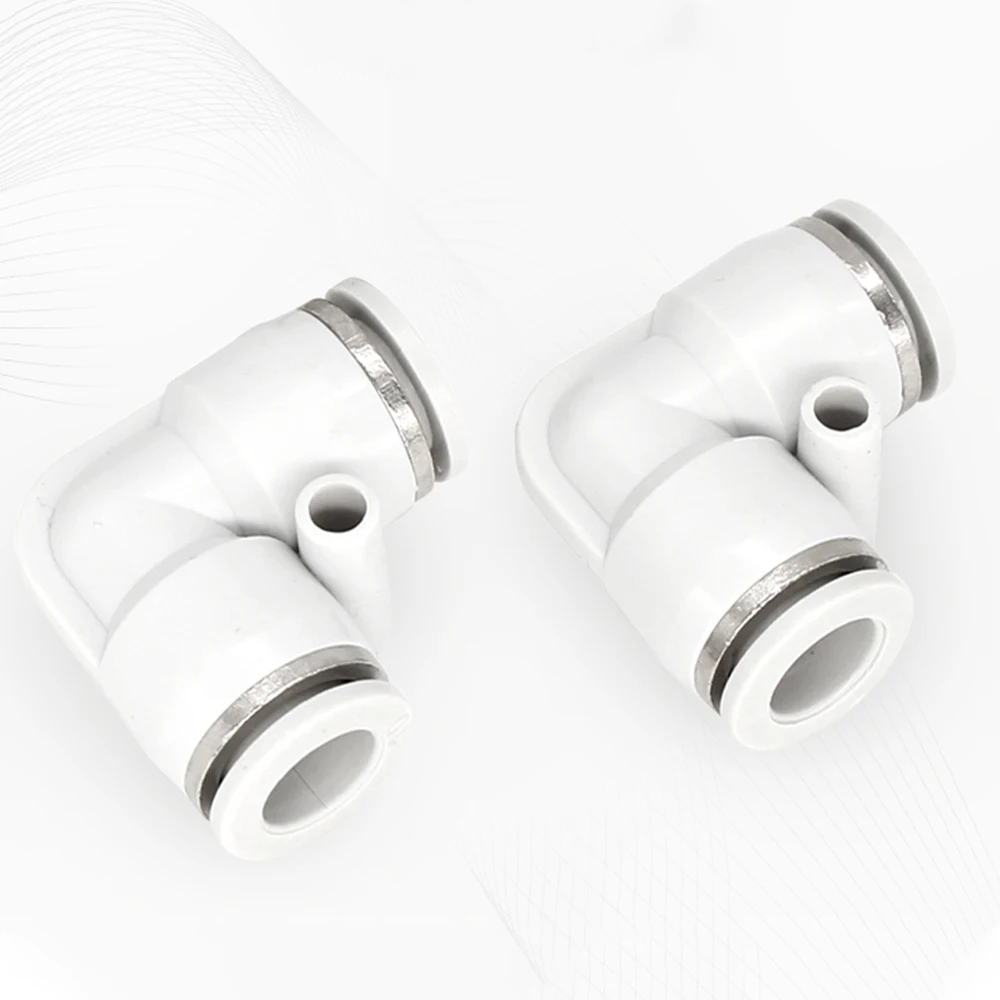 PV Pneumatic Quick Connector Trachea Hose Quick Connector Plastic White Connector Air Compressor Accessories 4 6 8 10 12 14 16mm