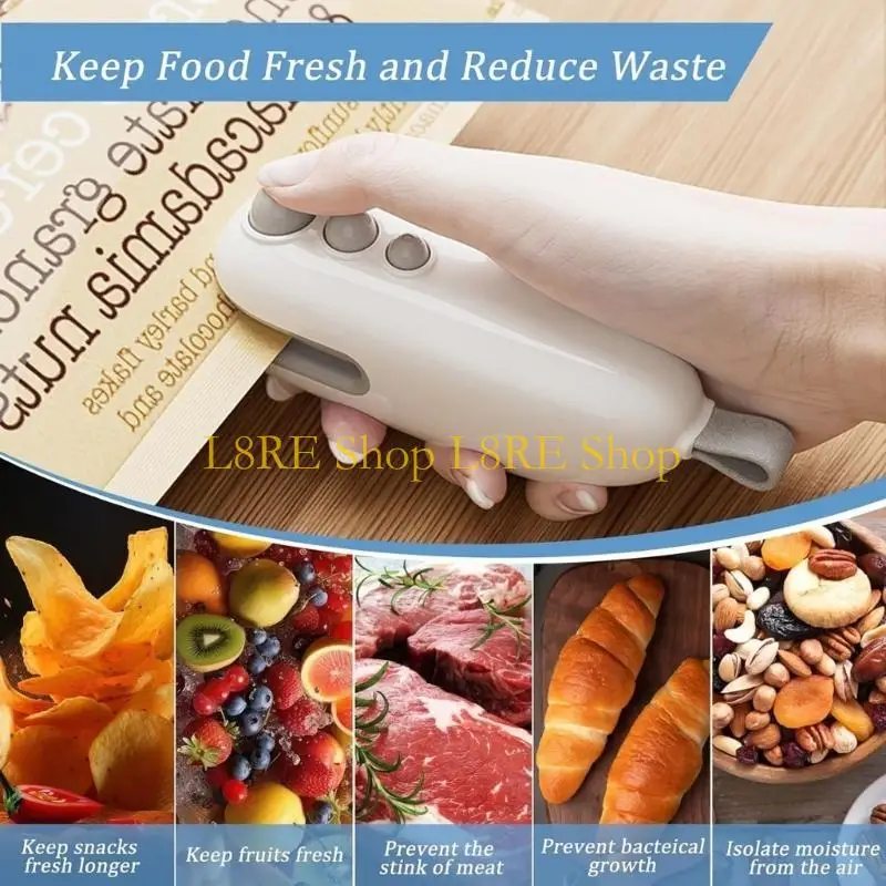 L8RE من السهل استخدام جهاز ختم حرارة فعال لتوبيخ الأكياس للمنزل والسفر