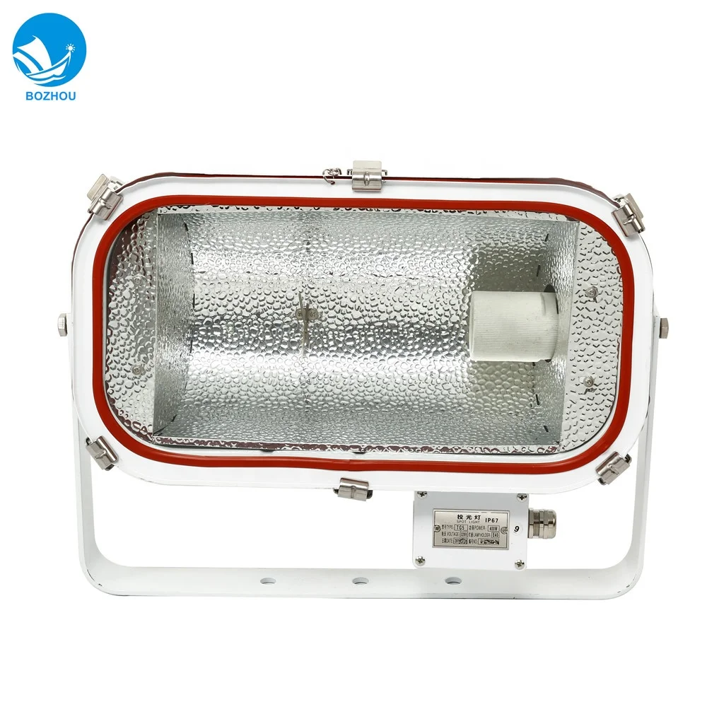 TG4 1000w Marine Flood Light Halogen Lamp IP67 Stainless Steel Marine Halogen Flood Light