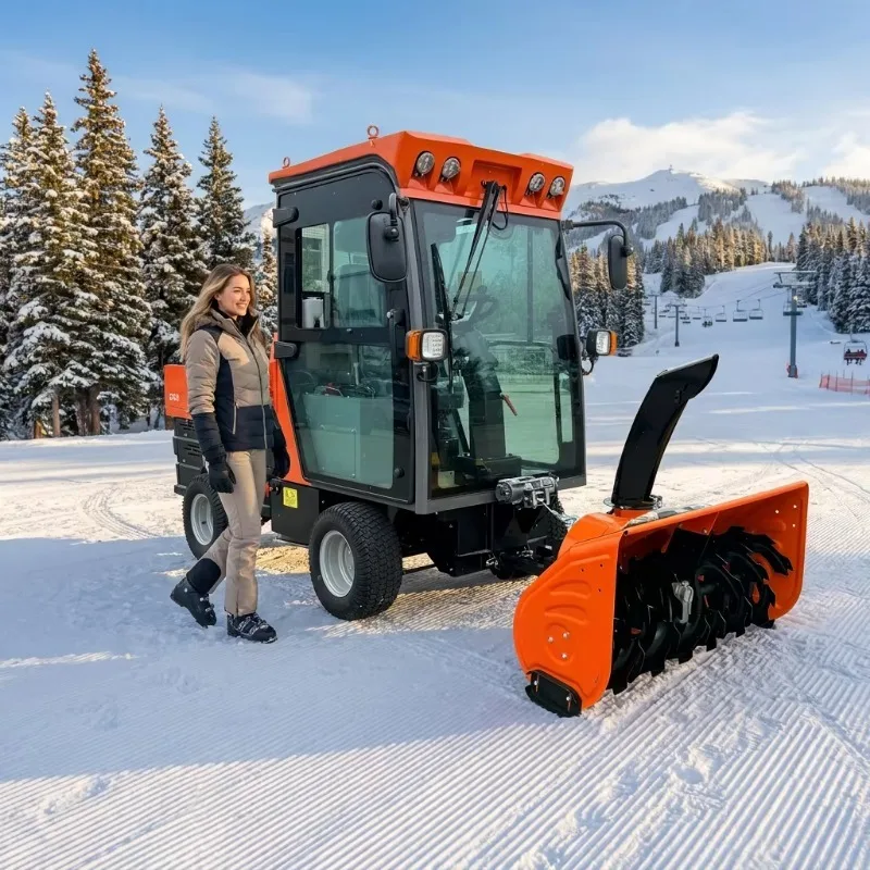 4WD140 Multi Functional High Productivity Durable Hydraulic   Snow Removal Machine for Highway Bridge Winter Maintenance